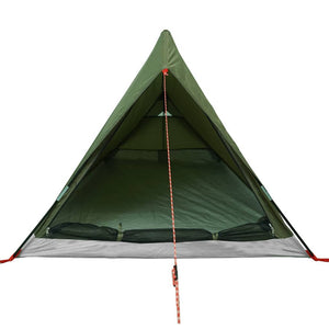 vidaXL Camping Tent 2-Person Olive Green Waterproof