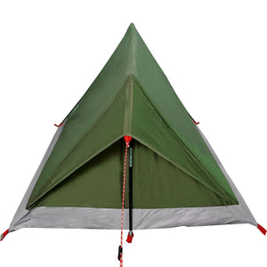 vidaXL Camping Tent 2-Person Olive Green Waterproof