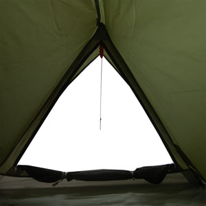 vidaXL Camping Tent 2-Person Olive Green Waterproof