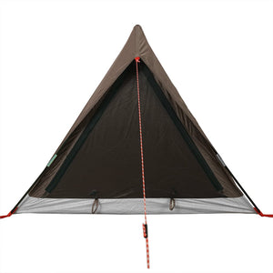 vidaXL Camping Tent 2-Person Brown Waterproof