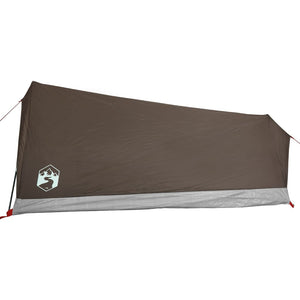 vidaXL Camping Tent 2-Person Brown Waterproof