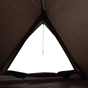 vidaXL Camping Tent 2-Person Brown Waterproof