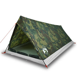 vidaXL Camping Tent 2-Person Camouflage Waterproof