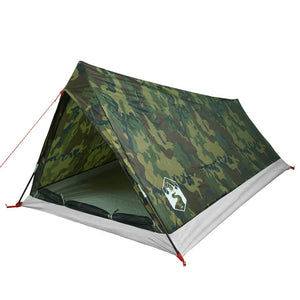 vidaXL Camping Tent 2-Person Camouflage Waterproof