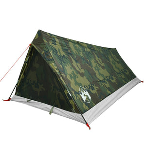 vidaXL Camping Tent 2-Person Camouflage Waterproof