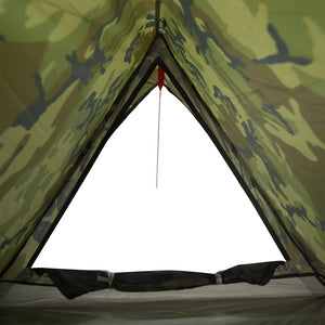 vidaXL Camping Tent 2-Person Camouflage Waterproof