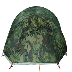 vidaXL Camping Tent Tunnel 3-Person Camouflage Waterproof