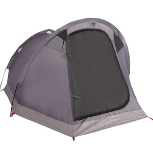 vidaXL Camping Tent Tunnel 2-Person Brown Waterproof