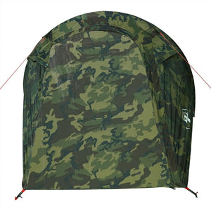 vidaXL Camping Tent Tunnel 2-Person Camouflage Waterproof