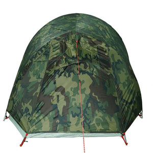 vidaXL Camping Tent Tunnel 2-Person Camouflage Waterproof