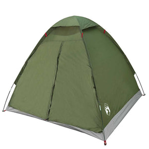 vidaXL Camping Tent Dome 2-Person Olive Green Waterproof