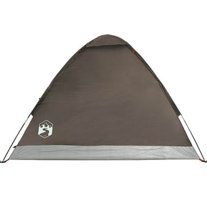 vidaXL Camping Tent Dome 2-Person Brown Waterproof