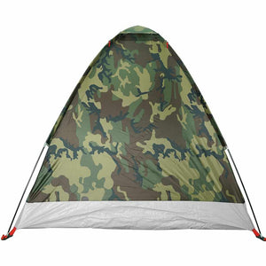 vidaXL Camping Tent Dome 2-Person Camouflage Waterproof