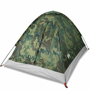 vidaXL Camping Tent Dome 4-Person Camouflage Waterproof