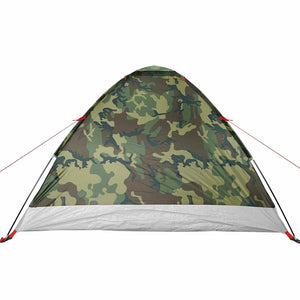 vidaXL Camping Tent Dome 4-Person Camouflage Waterproof