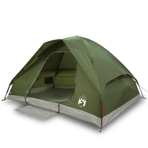 vidaXL Camping Tent Dome 2-Person Olive Green Waterproof