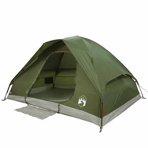 vidaXL Camping Tent Dome 2-Person Olive Green Waterproof