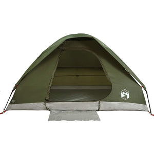 vidaXL Camping Tent Dome 2-Person Olive Green Waterproof