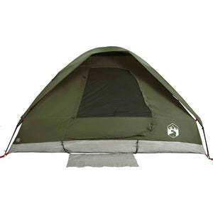 vidaXL Camping Tent Dome 2-Person Olive Green Waterproof