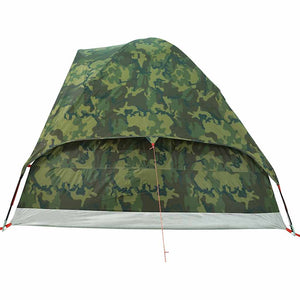 vidaXL Camping Tent Dome 2-Person Camouflage Waterproof