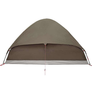 vidaXL Camping Tent Dome 4-Person Brown Waterproof