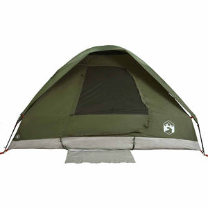 vidaXL Family Tent Dome 6-Person Olive Green Waterproof