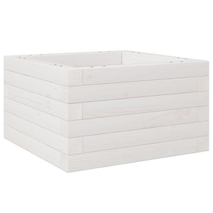 vidaXL Garden Planter White 40x40x23 cm Solid Wood Pine