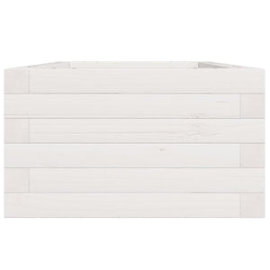 vidaXL Garden Planter White 40x40x23 cm Solid Wood Pine