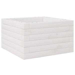 vidaXL Garden Planter White 40x40x23 cm Solid Wood Pine