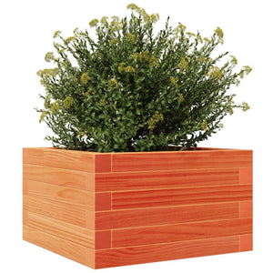 vidaXL Garden Planter Wax Brown 40x40x23 cm Solid Wood Pine