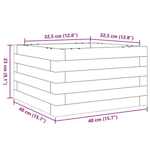 vidaXL Garden Planter 40x40x23 cm Solid Wood Douglas