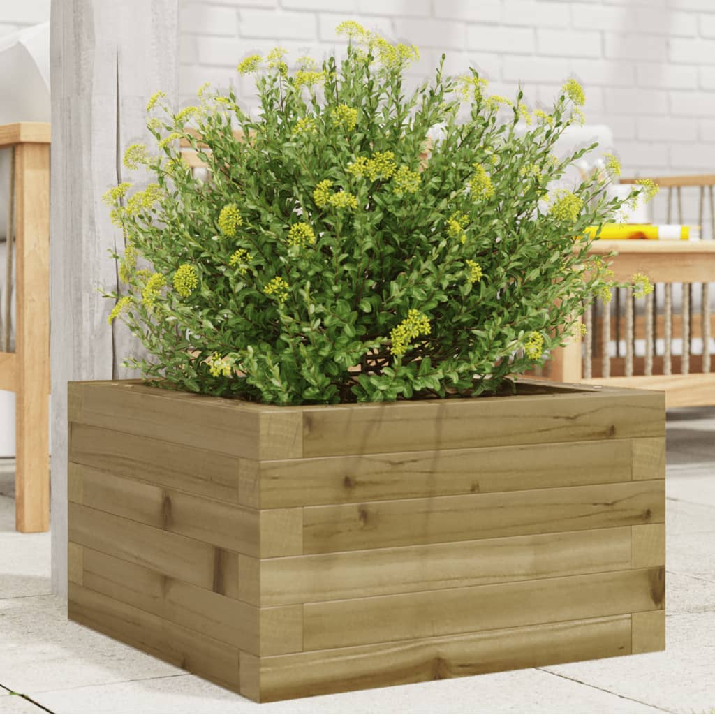 vidaXL Garden Planter 40x40x23 cm Impregnated Wood Pine