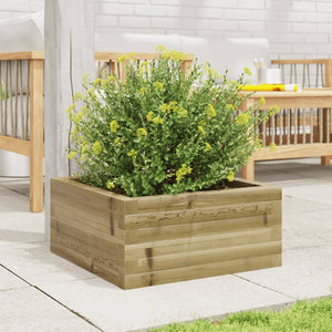 vidaXL Garden Planter 50x50x23 cm Impregnated Wood Pine