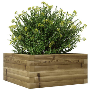 vidaXL Garden Planter 50x50x23 cm Impregnated Wood Pine