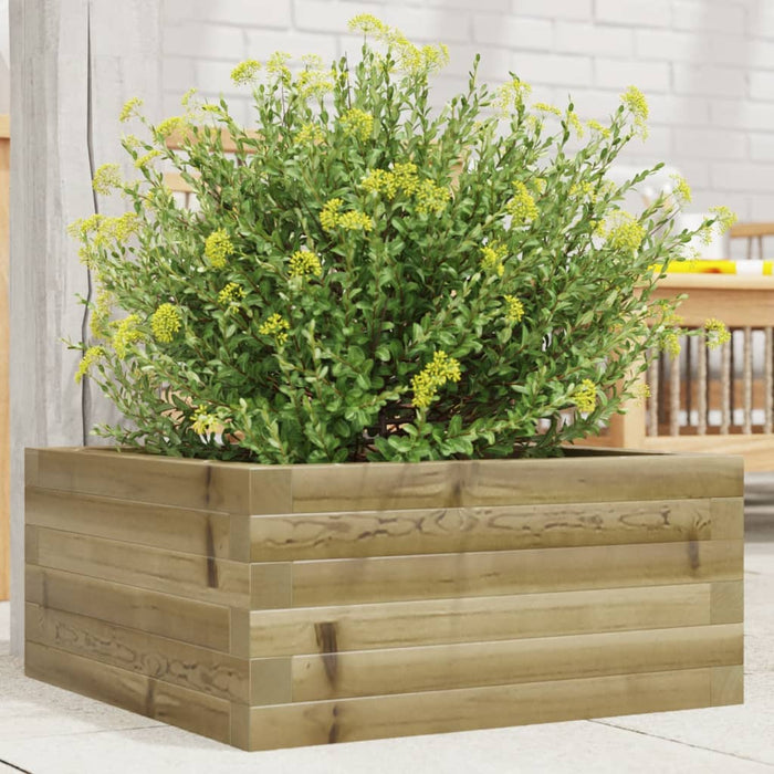 vidaXL Garden Planter 50x50x23 cm Impregnated Wood Pine