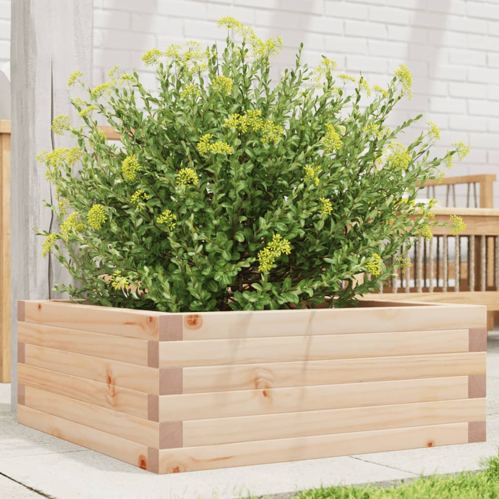 vidaXL Garden Planter 60x60x23 cm Solid Wood Pine