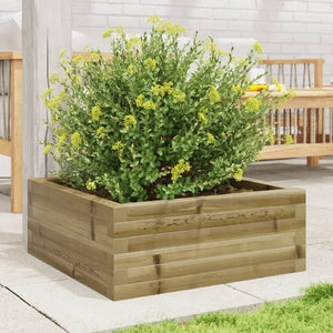 vidaXL Garden Planter 60x60x23 cm Impregnated Wood Pine