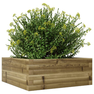 vidaXL Garden Planter 60x60x23 cm Impregnated Wood Pine