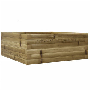 vidaXL Garden Planter 60x60x23 cm Impregnated Wood Pine