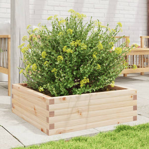 vidaXL Garden Planter 70x70x23 cm Solid Wood Pine