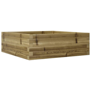 vidaXL Garden Planter 70x70x23 cm Impregnated Wood Pine