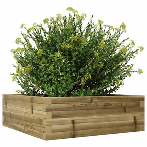 vidaXL Garden Planter 70x70x23 cm Impregnated Wood Pine