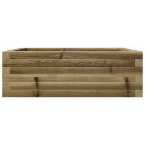 vidaXL Garden Planter 70x70x23 cm Impregnated Wood Pine