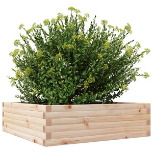 vidaXL Garden Planter 80x80x23 cm Solid Wood Pine