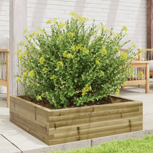 vidaXL Garden Planter 80x80x23 cm Impregnated Wood Pine