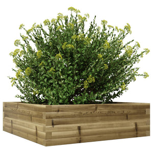 vidaXL Garden Planter 80x80x23 cm Impregnated Wood Pine