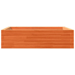 vidaXL Garden Planter Wax Brown 90x90x23 cm Solid Wood Pine