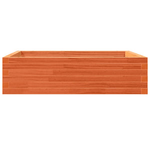 vidaXL Garden Planter Wax Brown 90x90x23 cm Solid Wood Pine