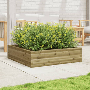 vidaXL Garden Planter 90x90x23 cm Impregnated Wood Pine