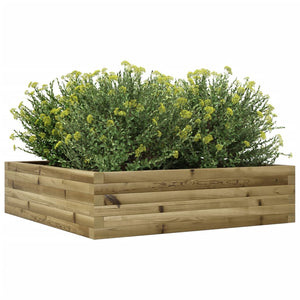 vidaXL Garden Planter 90x90x23 cm Impregnated Wood Pine